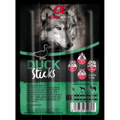 Alpha Spirit Duck Ristra Sticks - naturlige tyggepinde med and